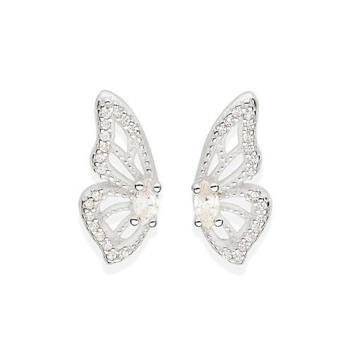 SILVER 925 BUTTERFLY WINGS EARRINGS