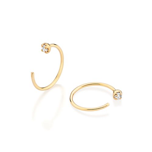 GOLD ESSENTIAL HUGGIE EARRINGS