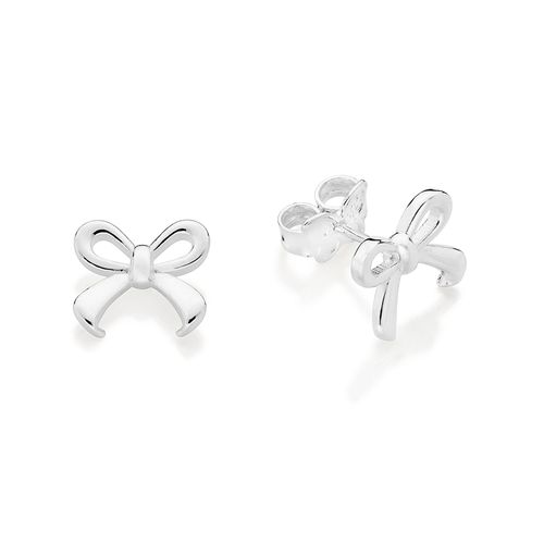 SILVER 925 BOW STUD EARRINGS