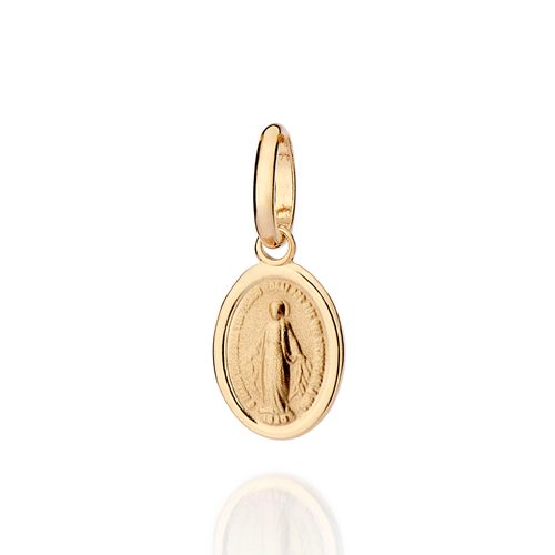 GOLD OUR LADY OF GRACE OVAL PENDANT