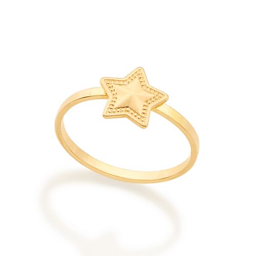 GOLD KID'S STAR RING