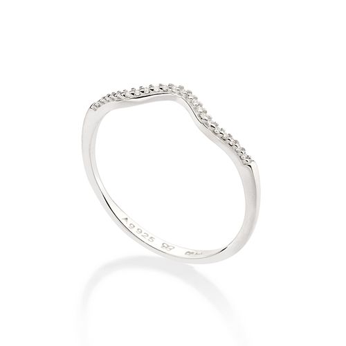 SILVER 925 WAVE SKINNY RING