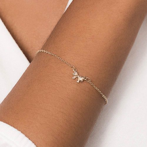 GOLD GIFT BOW BRACELET