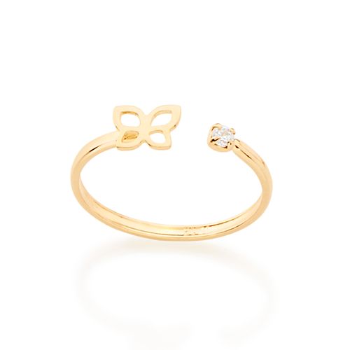 GOLD KID'S RING WITH ZIRCONIA