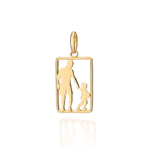 GOLD MEN'S FATHER AND SON PENDANT