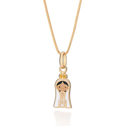 GOLD OUR LADY OF FATIMA PENDANT