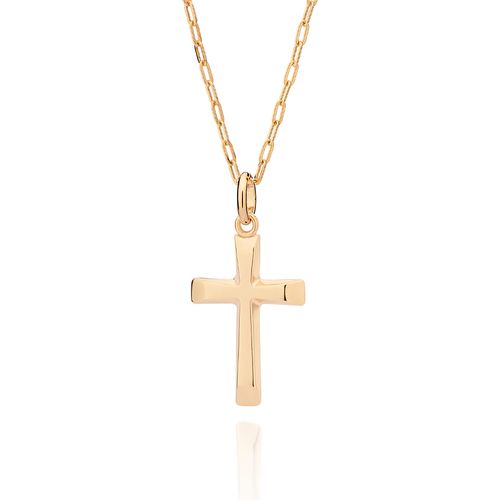 GOLD MEN'S CROSS PENDANT