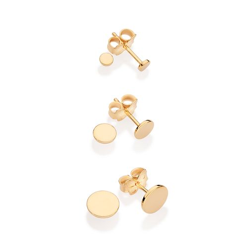 GOLD TRIPPLE CIRCLE STUD EARRING KIT