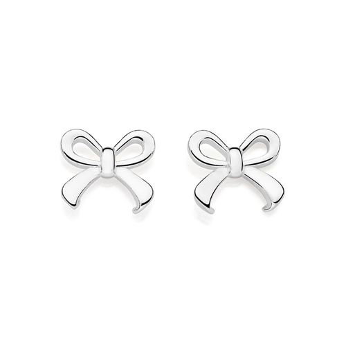 SILVER 925 BOW STUD EARRINGS