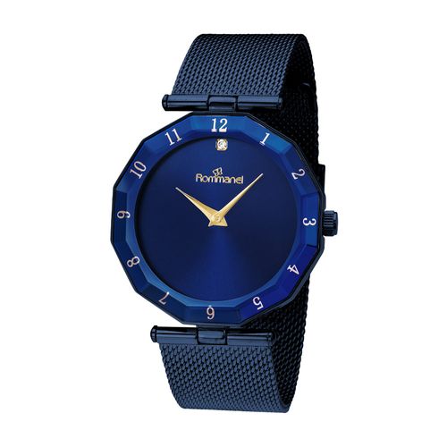 BLUE CLEAN ANALOG WATCH