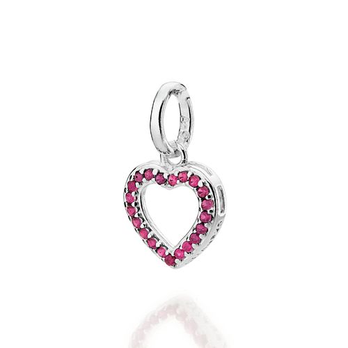 SILVER 925 RUBI HEART PENDANT