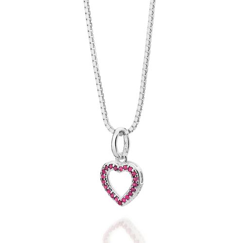 SILVER 925 RUBI HEART PENDANT