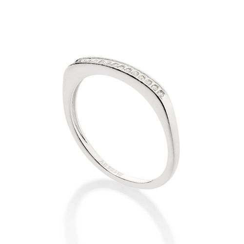 SILVER 925 STUDDED SKINNY RING