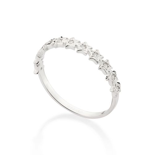 SILVER 925 MULTIPLE STARS SKINNY RING