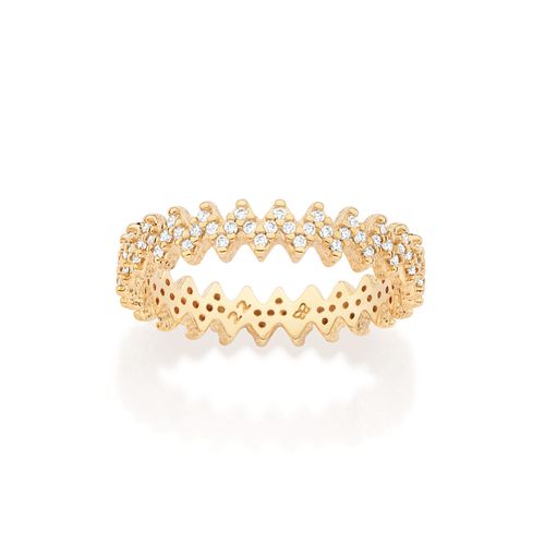 GOLD ZIG ZAG SKINNY RING