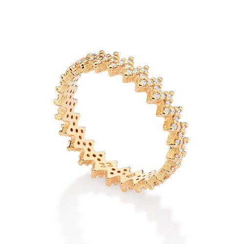 GOLD ZIG ZAG SKINNY RING