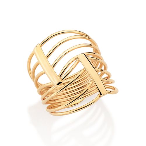 GOLD FULL FINGER BAND RING