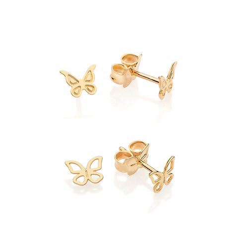 GOLD BUTTERFLY EARRING KIT