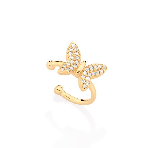 GOLD BUTTERFLY EAR CUFF