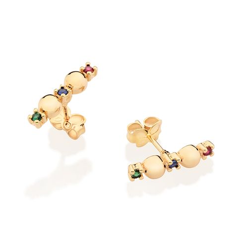 GOLD RAINBOW EARRINGS