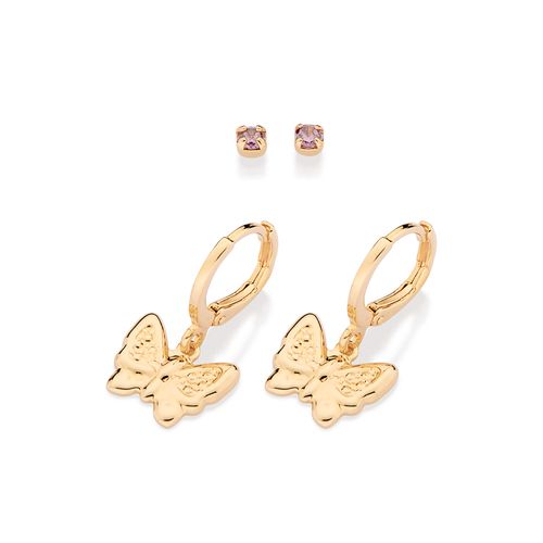 GOLD BUTTERFLY EARRINGS KIT