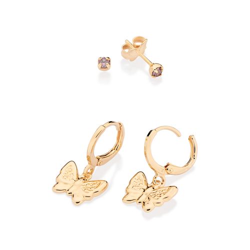 GOLD BUTTERFLY EARRINGS KIT