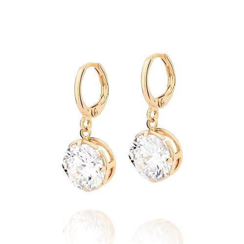 GOLD MOMENT IN TIME HUGGIE EARRINGS