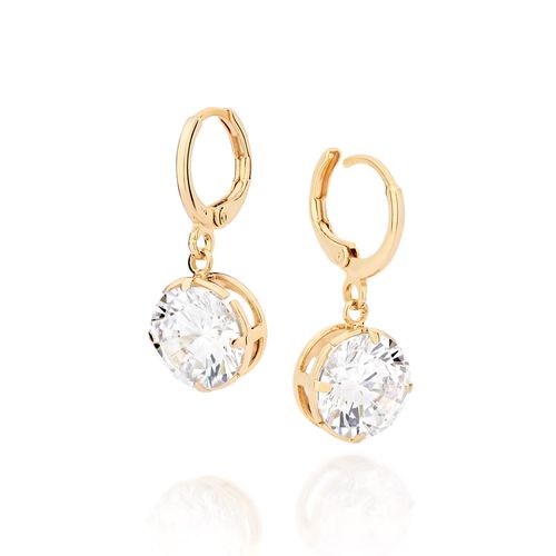 GOLD MOMENT IN TIME HUGGIE EARRINGS