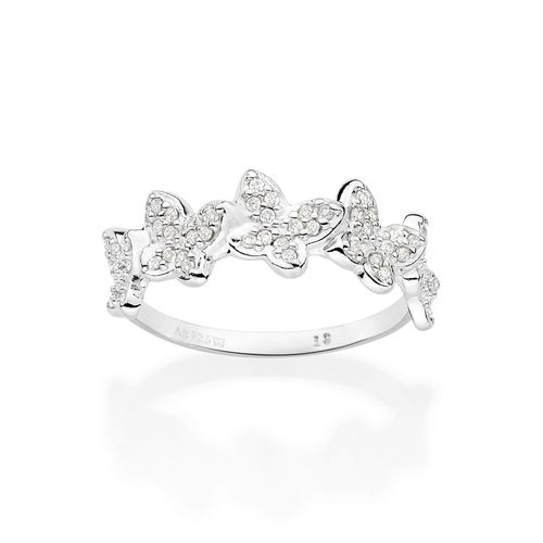 SILVER 925 SIDE BY SIDE BUTTERFLY RING