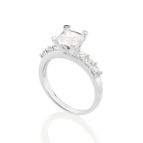 SILVER 925 ESSENTIAL SOLITAIRE RING