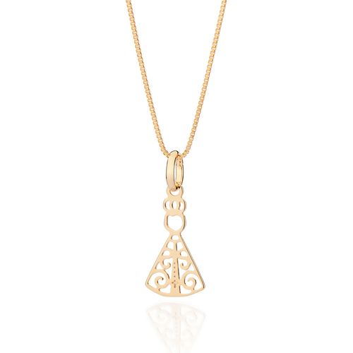 GOLD OUR LADY REVEALED DAINTY PENDANT