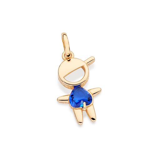 GOLD BLUE BOY PENDANT