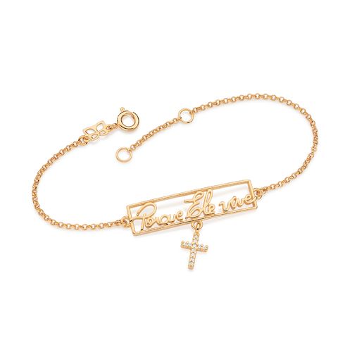 GOLD PORQUE ELE VIVE (BECAUSE HE LIVES) BRACELET