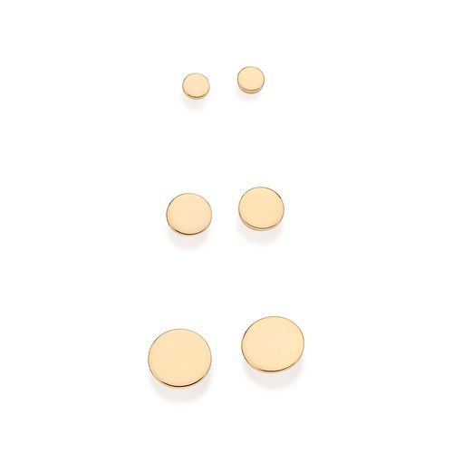 GOLD TRIPPLE CIRCLE STUD EARRING KIT