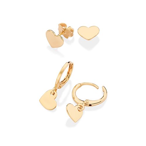 GOLD FULL ON HEARTS EARRINGS KIT