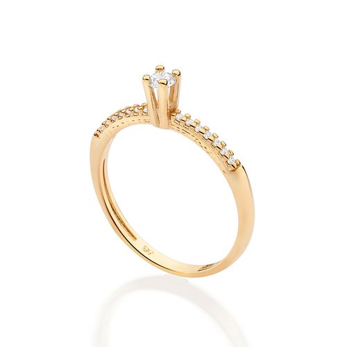 GOLD ESSENTIAL SOLITAIRE RING