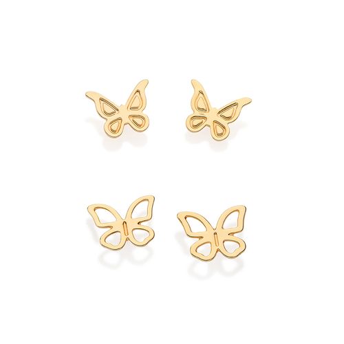 GOLD BUTTERFLY EARRING KIT