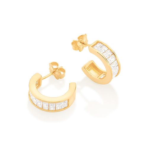 GOLD BETTER TOGETHER HUGGIE EARRINGS