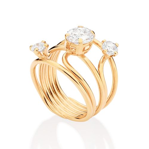 GOLD SHOW TIME MAXI RING