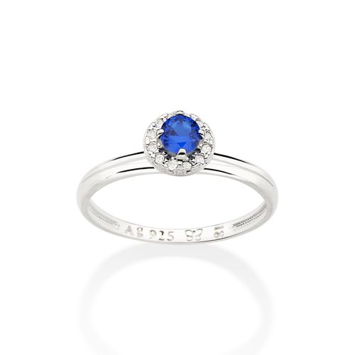 SILVER SOMETHING BLUE ENGAGEMENT RING