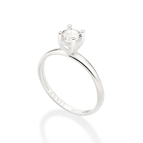 SILVER EVERYDAY ENGAGEMENT RING