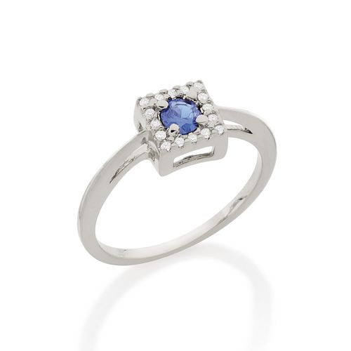 RHODIUM LUCID DREAMS RING IN BLUE
