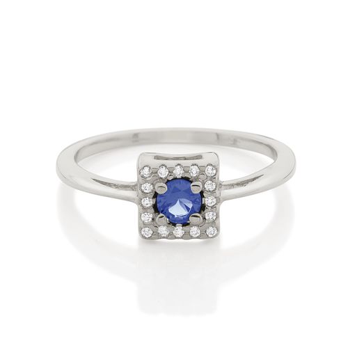 RHODIUM LUCID DREAMS RING IN BLUE