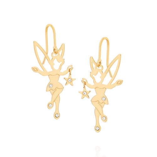 GOLD EARRING WITH CRYSTAL