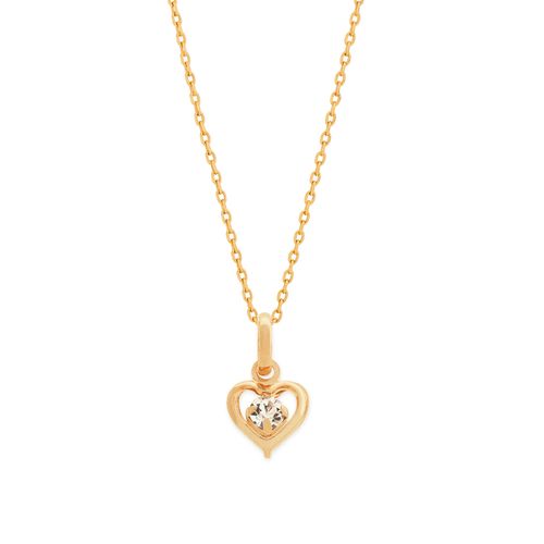 GOLD PENDANT WITH CRYSTALS