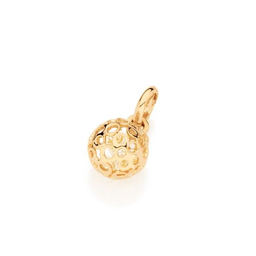 GOLD PENDANT WITH CRYSTAL