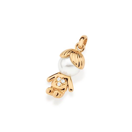 GOLD PEARL BOY PENDANT