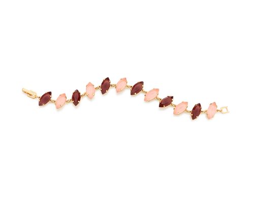 GOLD BRACELET WITH CRYSTAL