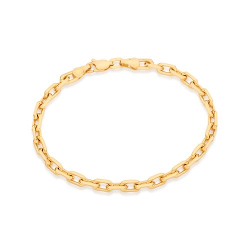 GOLD CABLE LINK CHAIN MEN’S BRACELET - 20CM (7.9IN)