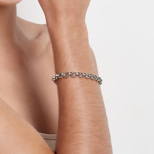 PLATINUM THICK CABLE LINK BRACELET